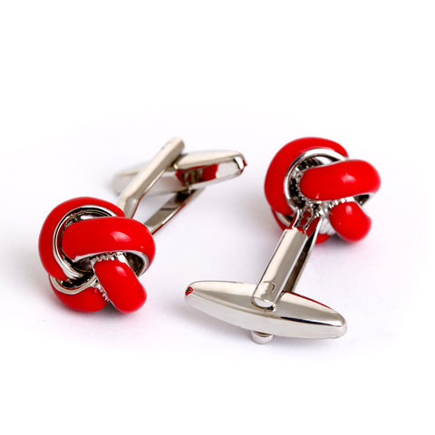 ANGEL AND EVIL SMILEY FACE METAL CUFFLINKS