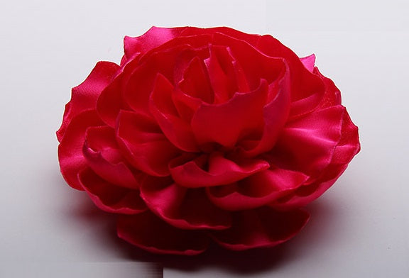 SOLID FABRIC FLOWER LAPEL PINS