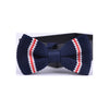 CANDY VERTICAL STRIPE KNIT BOW TIES