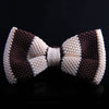 RUGBY STRIPE KNIT BOW TIES