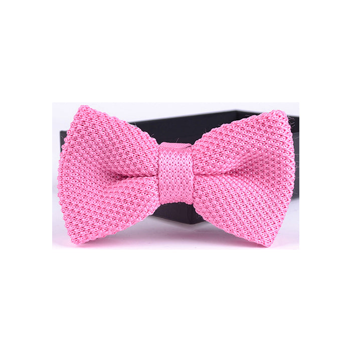 SOLID KNIT BOW TIES