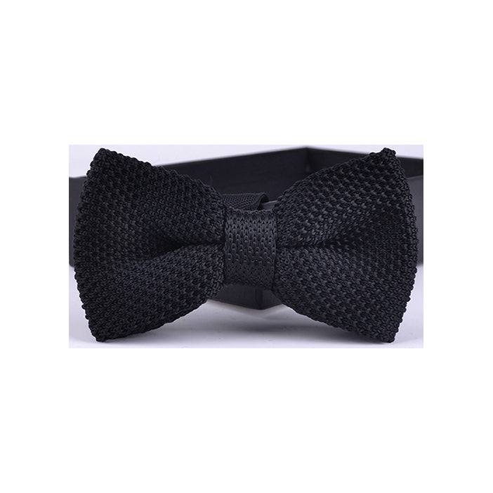 SOLID KNIT BOW TIES