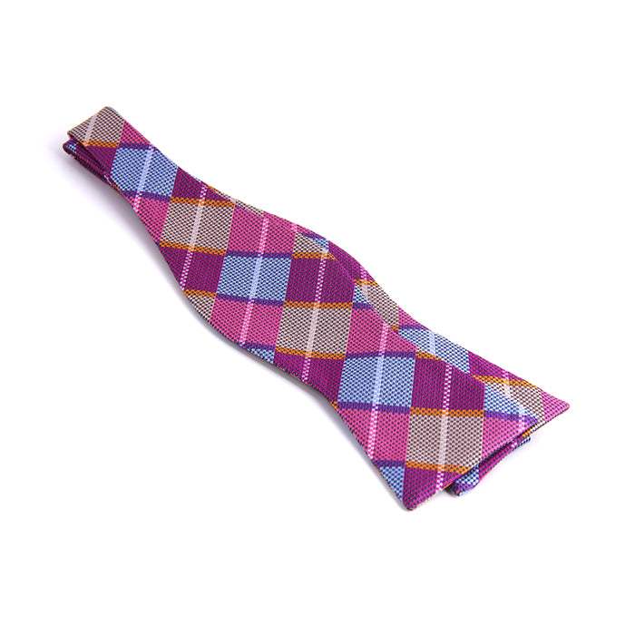 MULTI COLOR CHECK BOW TIES