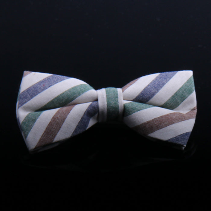 MULTI COLOR AWNING STRIPE BOW TIES