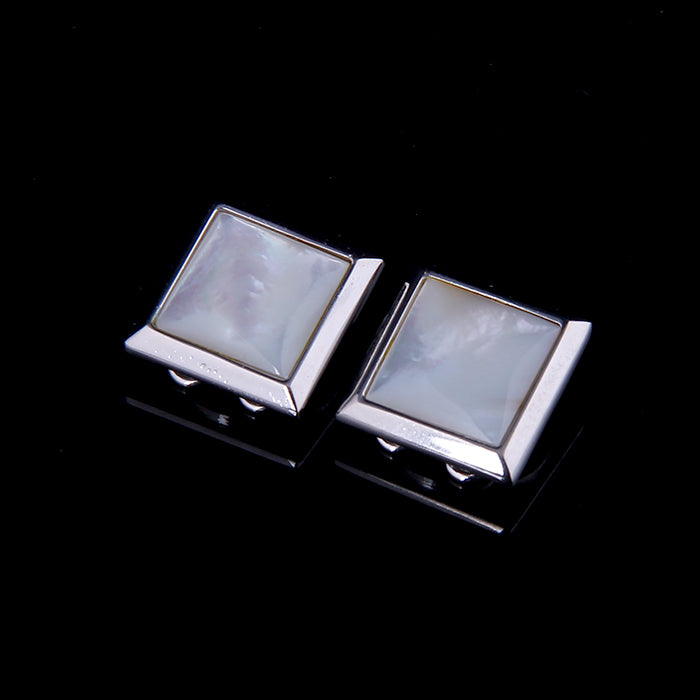 BUTTON COVER SHELL INLAID CUFFLINKS