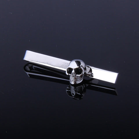 FEATHER SILVER TIE CLIPS