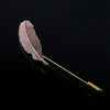 METAL FEATHER LAPEL PINS
