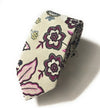 FLORAL PRINTED COTTON LINEN TIES