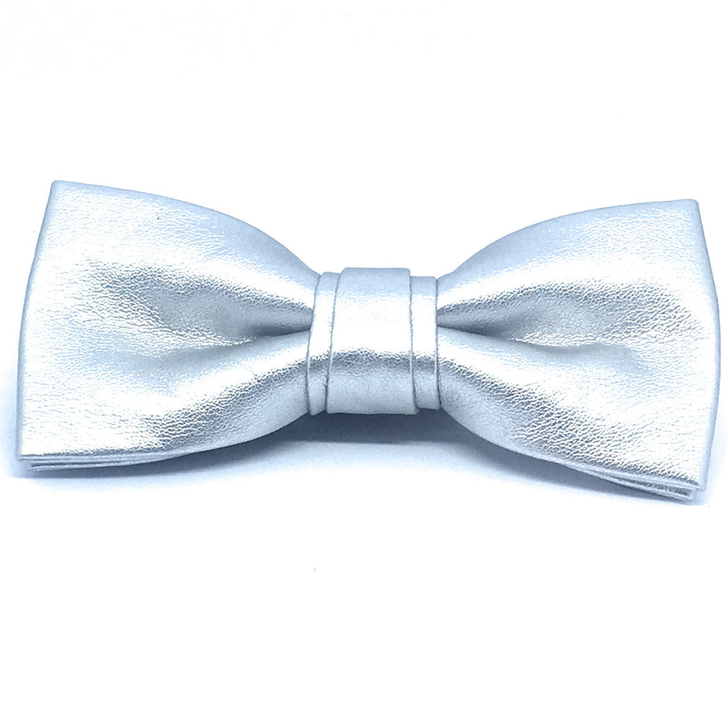 FAUX LEATHER BOW TIE